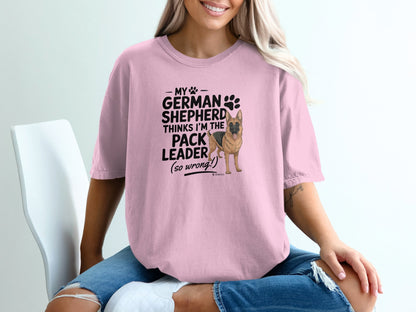 German Shepherd Dog Lover Unisex Garment-Dyed T-shirt, Parent Gift, Funny Dog Tee, Dog Mom Shirt, Gift for Dog Lovers