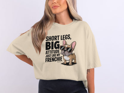 French Bulldog Lover Unisex Garment-Dyed T-shirt, Dog Parent Tee, Cute Bulldog Shirt, Pet Lover Top, Animal Graphic Tee
