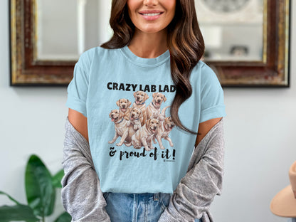 Labrador Retriever Lover T-shirt, Dog Lover Tee, Parenting Shirt, Cute Pet Apparel, Animal Graphic Top