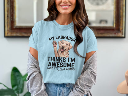 Labrador Retriever Unisex T-shirt, Dog Lover Tee, Parenting Shirt, Cute Pet Apparel, Animal Graphic Top