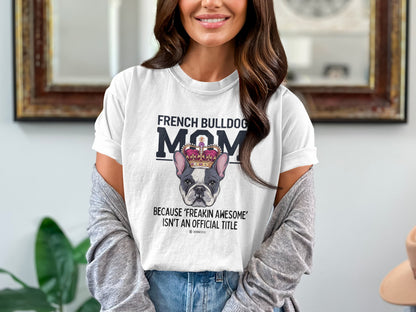 French Bulldog Lover Unisex Garment-Dyed T-shirt, Dog Parent Tee, Cute Bulldog Shirt, Pet Lover Top, Animal Graphic Tee