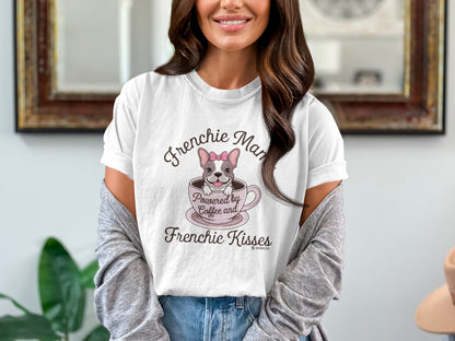 French Bulldog Lover Unisex Garment-Dyed T-shirt, Dog Parent Tee, Cute Bulldog Shirt, Pet Lover Top, Animal Graphic Tee