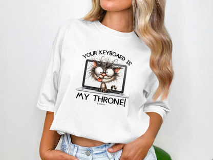 Crazy Cat Tee, Funny Cat Lover Shirt, Feline Fan Top, Cat Owner Gift, Cat Mom Shirt, Cat Dad Tee, Cat Lady Gift, Cat Print T-shirt