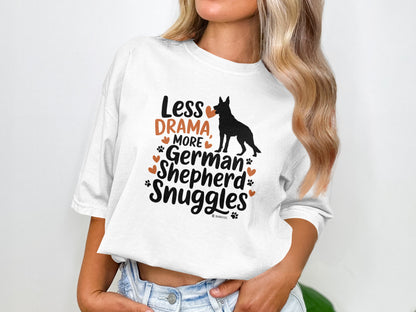German Shepherd Dog Lover Unisex Garment-Dyed T-shirt, Parent Gift, Funny Dog Tee, Dog Mom Shirt, Gift for Dog Lovers