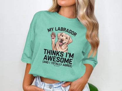 Labrador Retriever Unisex T-shirt, Dog Lover Tee, Parenting Shirt, Cute Pet Apparel, Animal Graphic Top
