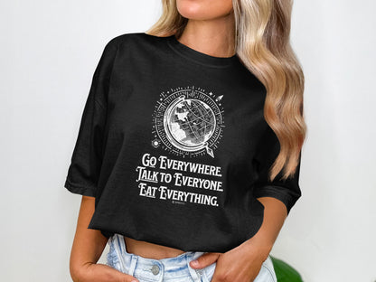 Traveler's Unisex Garment-Dyed T-shirt, Wanderlust Tee, Adventure Shirt, Travel Lover Top, Vacation Apparel
