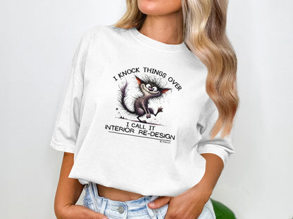 Crazy Cat Tee, Funny Cat Lover Shirt, Feline Fan Top, Cat Owner Gift, Cat Mom Shirt, Cat Dad Tee, Cat Lady Gift, Cat Print T-shirt
