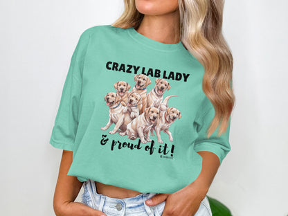 Labrador Retriever Lover T-shirt, Dog Lover Tee, Parenting Shirt, Cute Pet Apparel, Animal Graphic Top