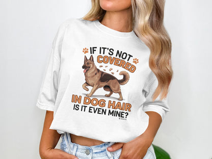 German Shepherd Dog Lover Unisex Garment-Dyed T-shirt, Parent Gift, Funny Dog Tee, Dog Mom Shirt, Gift for Dog Lovers