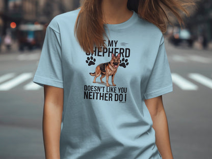 German Shepherd Dog Lover Unisex Garment-Dyed T-shirt, Parent Gift, Funny Dog Tee, Dog Mom Shirt, Gift for Dog Lovers
