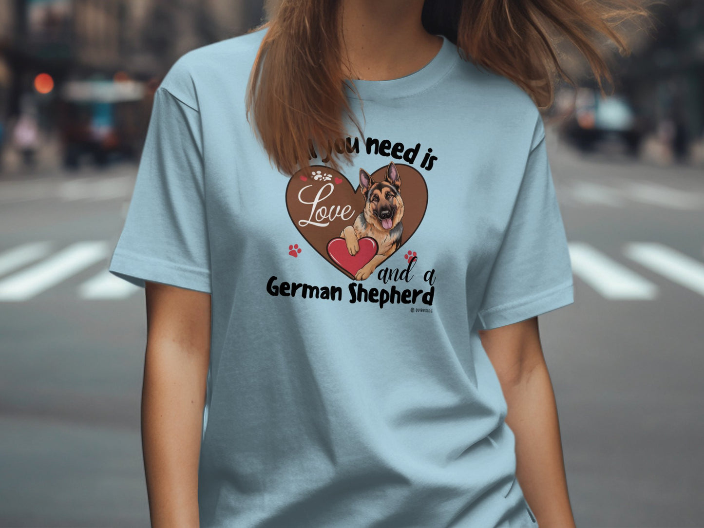 German Shepherd Dog Lover Unisex Garment-Dyed T-shirt, Parent Gift, Funny Dog Tee, Dog Mom Shirt, Gift for Dog Lovers