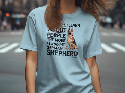 German Shepherd Dog Lover Unisex Garment-Dyed T-shirt, Parent Gift, Funny Dog Tee, Dog Mom Shirt, Gift for Dog Lovers