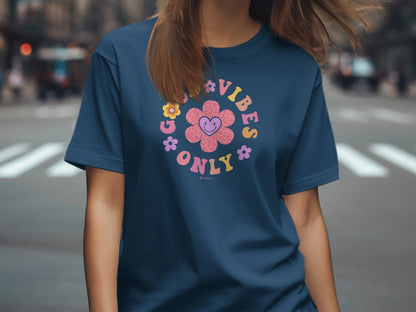 Positive Vibes Mental Health Awareness Unisex T-shirt, Encouraging Tee, Inspirational Shirt, Self Care Gift, Mental Health Advocate Apparel