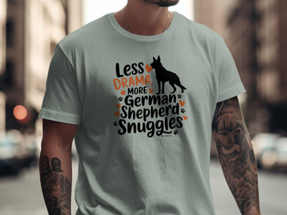 German Shepherd Dog Lover Unisex Garment-Dyed T-shirt, Parent Gift, Funny Dog Tee, Dog Mom Shirt, Gift for Dog Lovers