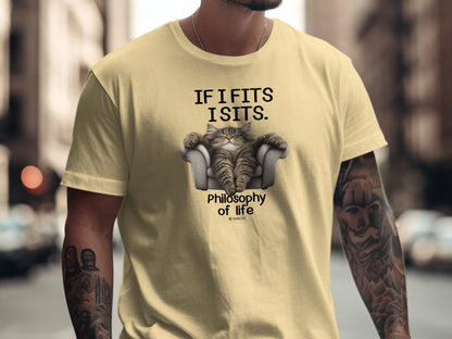 Lazy Cat Tee, Funny Cat Lover Shirt, Feline Fan Top, Cat Owner Gift, Cat Mom Shirt, Cat Dad Tee, Cat Lady Gift, Cat Print T-shirt