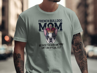 French Bulldog Lover Unisex Garment-Dyed T-shirt, Dog Parent Tee, Cute Bulldog Shirt, Pet Lover Top, Animal Graphic Tee