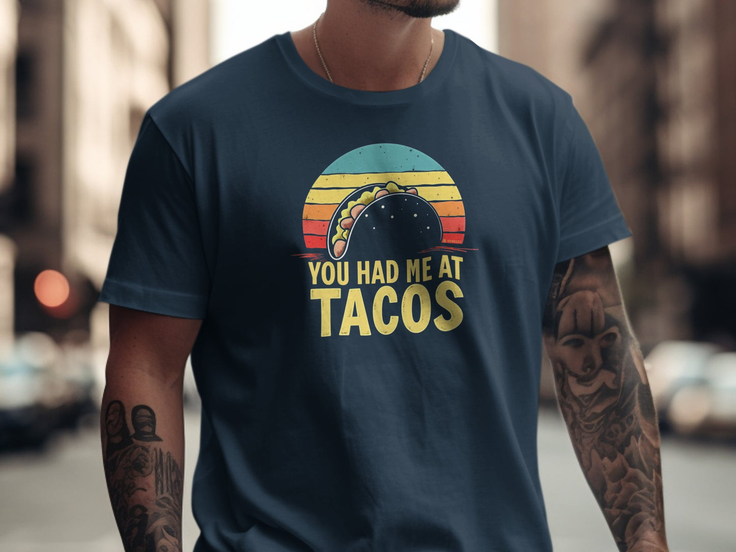 Taco Lover T-Shirt, Funny Food Tee, You had me at Tacos Shirt, Unisex Graphic Top, Foodie Gift