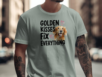 Golden Retriever Lover T-shirt, Unisex Dog Tee, Cute Puppy Parent Shirt, Fun Animal Graphic Top, Pet Owner Gift