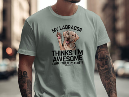 Labrador Retriever Unisex T-shirt, Dog Lover Tee, Parenting Shirt, Cute Pet Apparel, Animal Graphic Top
