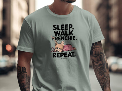 French Bulldog Lover Unisex Garment-Dyed T-shirt, Dog Parent Tee, Cute Bulldog Shirt, Pet Lover Top, Animal Graphic Tee
