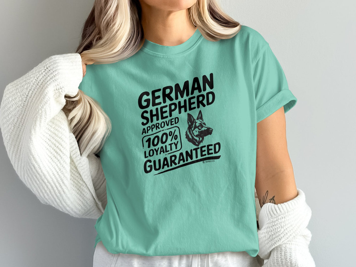 German Shepherd Dog Lover Unisex Garment-Dyed T-shirt, Parent Gift, Funny Dog Tee, Dog Mom Shirt, Gift for Dog Lovers