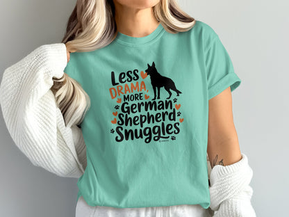 German Shepherd Dog Lover Unisex Garment-Dyed T-shirt, Parent Gift, Funny Dog Tee, Dog Mom Shirt, Gift for Dog Lovers