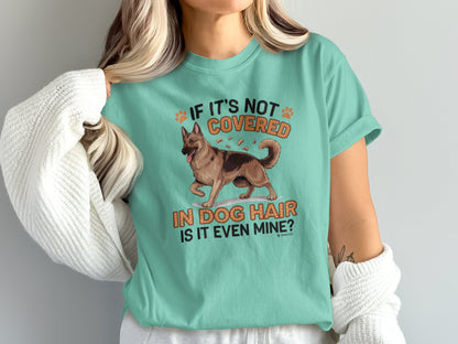 German Shepherd Dog Lover Unisex Garment-Dyed T-shirt, Parent Gift, Funny Dog Tee, Dog Mom Shirt, Gift for Dog Lovers