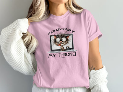 Crazy Cat Tee, Funny Cat Lover Shirt, Feline Fan Top, Cat Owner Gift, Cat Mom Shirt, Cat Dad Tee, Cat Lady Gift, Cat Print T-shirt