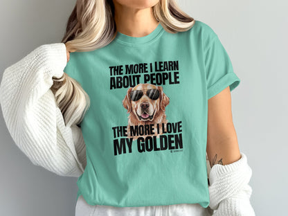 Golden Retriever Lover T-shirt, Unisex Dog Tee, Cute Puppy Parent Shirt, Fun Animal Graphic Top, Pet Owner Gift