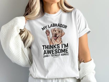 Labrador Retriever Unisex T-shirt, Dog Lover Tee, Parenting Shirt, Cute Pet Apparel, Animal Graphic Top