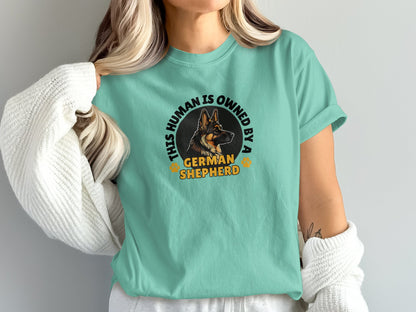 German Shepherd Dog Lover Unisex Garment-Dyed T-shirt, Parent Gift, Funny Dog Tee, Dog Mom Shirt, Gift for Dog Lovers