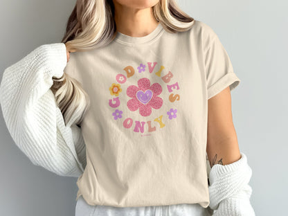 Positive Vibes Mental Health Awareness Unisex T-shirt, Encouraging Tee, Inspirational Shirt, Self Care Gift, Mental Health Advocate Apparel