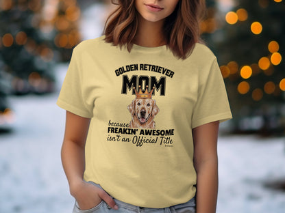 Golden Retriever Lover T-shirt, Unisex Dog Tee, Cute Puppy Parent Shirt, Fun Animal Graphic Top, Pet Owner Gift