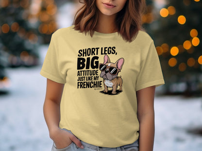 French Bulldog Lover Unisex Garment-Dyed T-shirt, Dog Parent Tee, Cute Bulldog Shirt, Pet Lover Top, Animal Graphic Tee