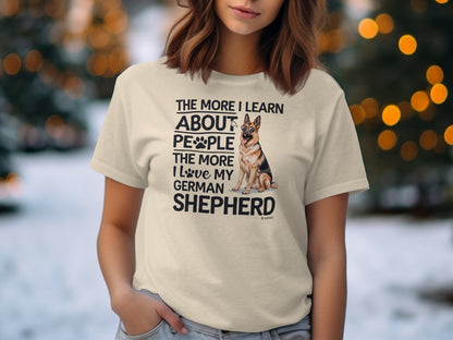 German Shepherd Dog Lover Unisex Garment-Dyed T-shirt, Parent Gift, Funny Dog Tee, Dog Mom Shirt, Gift for Dog Lovers
