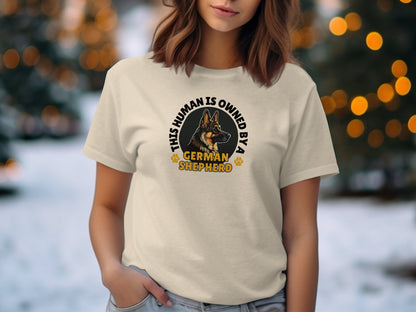 German Shepherd Dog Lover Unisex Garment-Dyed T-shirt, Parent Gift, Funny Dog Tee, Dog Mom Shirt, Gift for Dog Lovers