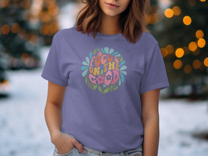 Mental Health Awareness T-shirt, Focus on the Good, Positive Vibes Tee, Unisex Shirt, Inspirational Clothing