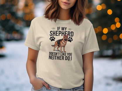 German Shepherd Dog Lover Unisex Garment-Dyed T-shirt, Parent Gift, Funny Dog Tee, Dog Mom Shirt, Gift for Dog Lovers