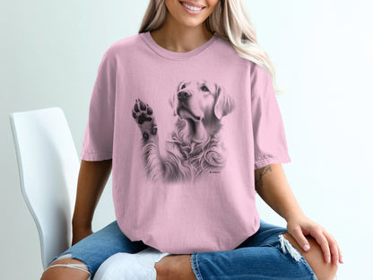 Golden Retriever Lover T-shirt, Unisex Dog Tee, Cute Puppy Parent Shirt, Fun Animal Graphic Top, Pet Owner Gift