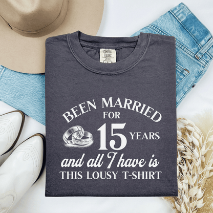 Hilarious Marriage Celebration T-shirt, Customizable Unisex Tee for Anniversary, Funny Gift, Humor Shirt, Wicked Sense of Humor Top - Quirkside Creations