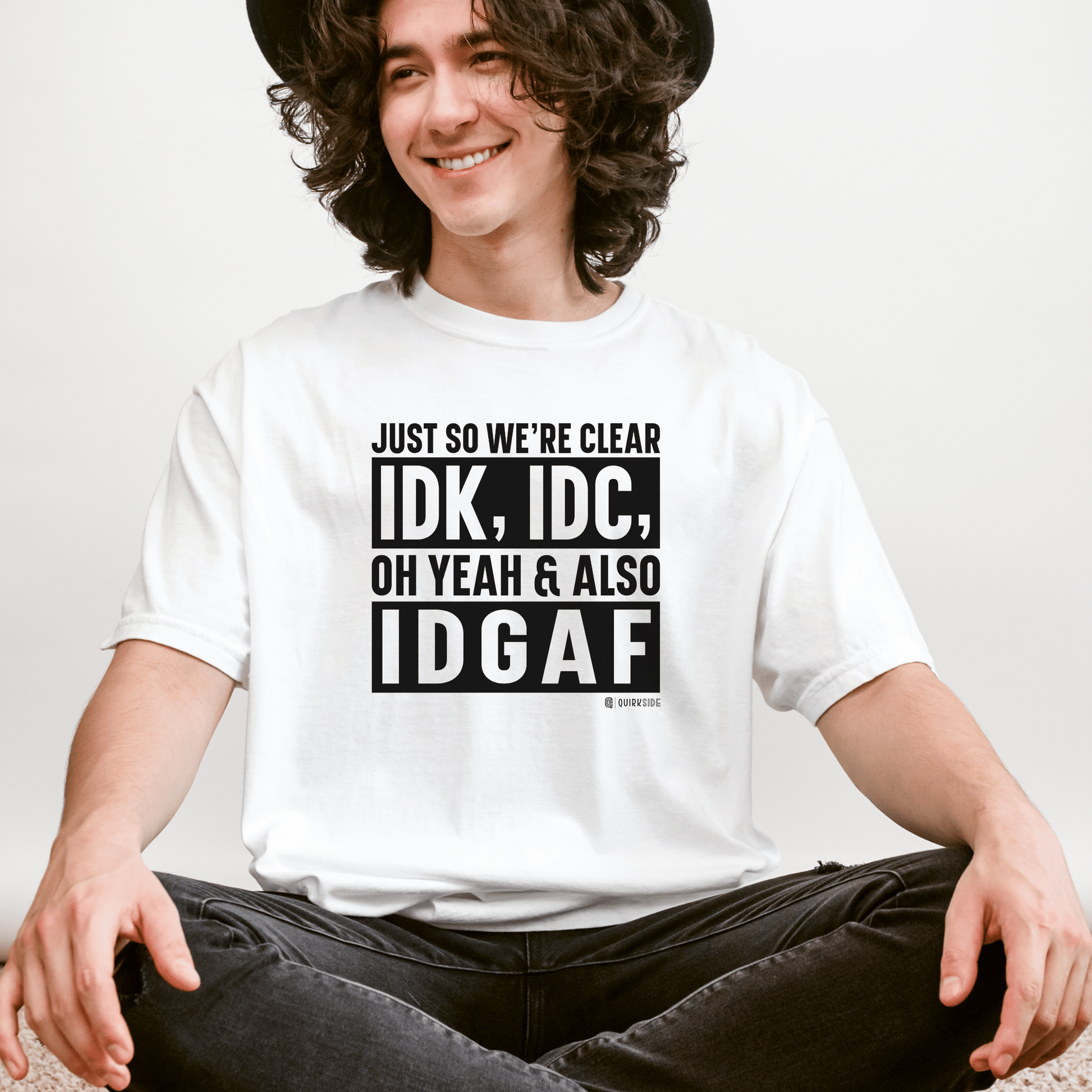 Funny Uninterested T-shirt, Anti Social Tee, Introvert Shirt, Sarcastic Quote Top, Minimalist Graphic Tee - Quirkside Creations