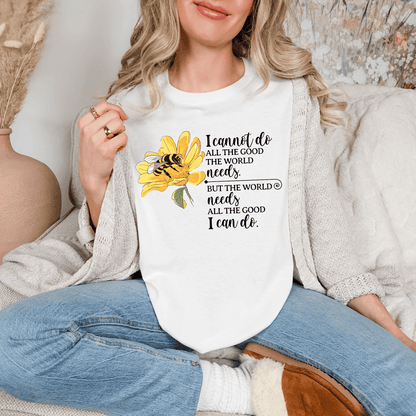 Honey Bee Unisex T-shirt, Nature Inspired Tee, Inspirational Message Shirt, Plant Lover Gift, Animal Advocate Top
