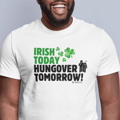 Irish Humor Unisex T-shirt, St Patricks Day Tee, Funny Irish Shirt, Shamrock Celebration Top, Green Clover Clothing