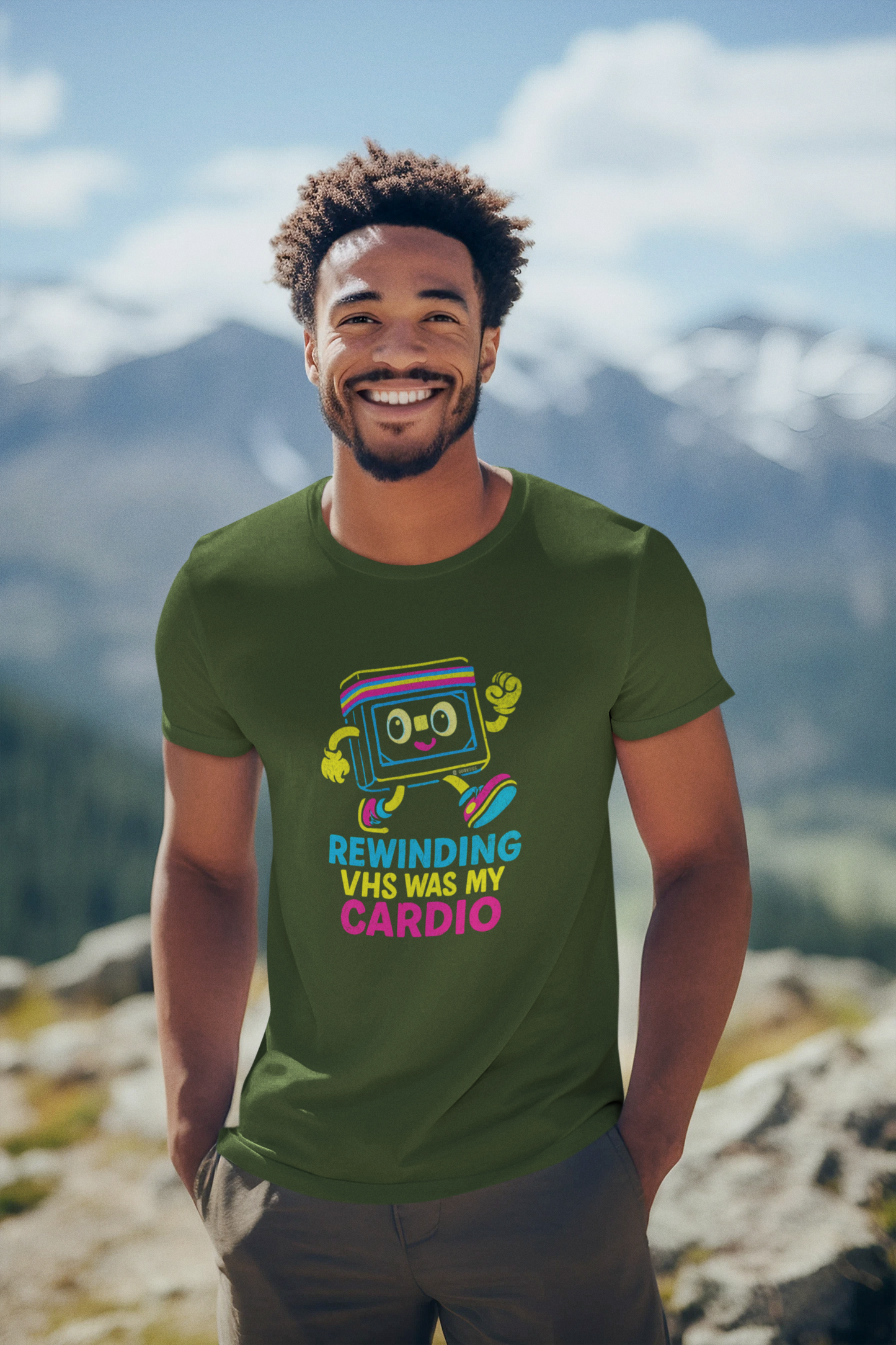 Retro VHS Cardio Unisex T-Shirt, Vintage Fitness Tee, Funny Gift, 80s Nostalgia Apparel, Movie Buff Shirt
