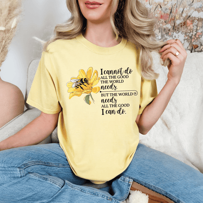 Honey Bee Unisex T-shirt, Nature Inspired Tee, Inspirational Message Shirt, Plant Lover Gift, Animal Advocate Top