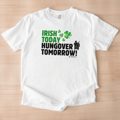Irish Humor Unisex T-shirt, St Patricks Day Tee, Funny Irish Shirt, Shamrock Celebration Top, Green Clover Clothing