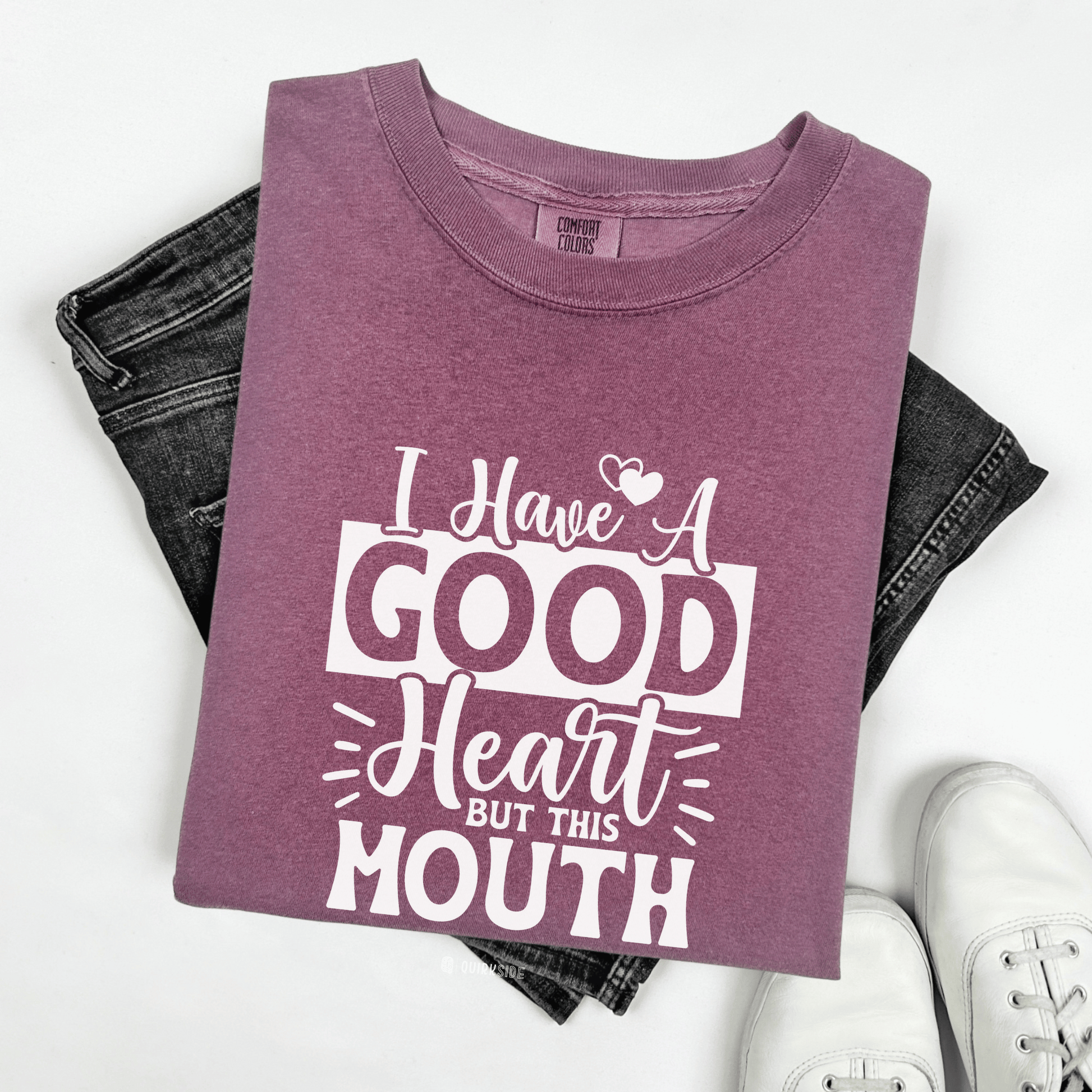 Bohemian Rebel Unisex Garment-Dyed T-shirt, Free Spirit Funny Tee, Swearing Quote Shirt, Sassy Attitude Top, Provocative Graphic Tee - Quirkside Creations