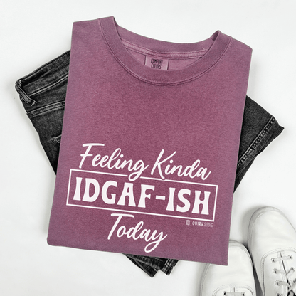 Hilarious Indifferent Mood Tee, Funny Unisex Shirt, Sarcastic Graphic Top, Gift for Him or Her, Casual Tee, Comfy Tee - Quirkside Creations