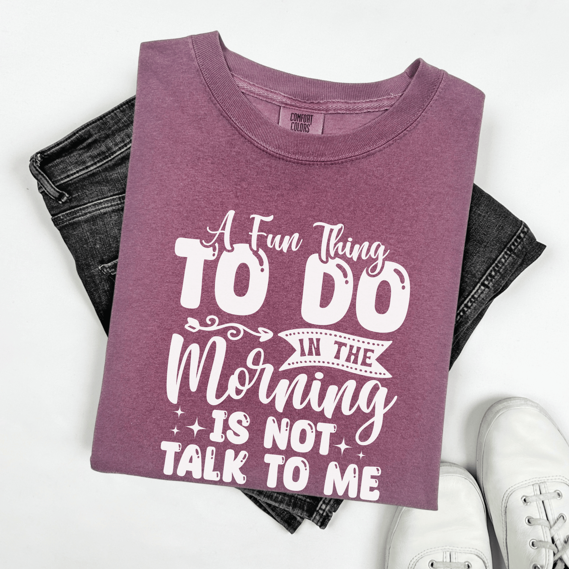 Funny Message Unisex T-shirt, Not a Morning Person Tee, Sleepyhead Shirt, Lazy Day Top, Sarcastic Graphic Tee - Quirkside Creations