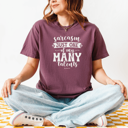 Funny Unisex Garment-Dyed T-shirt, Premium Sarcastic Tee, Humorous Adult Joke Top, Novelty Graphic Tee - Quirkside Creations